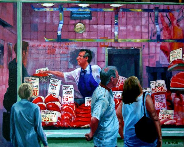 Butcher's Row- Oil